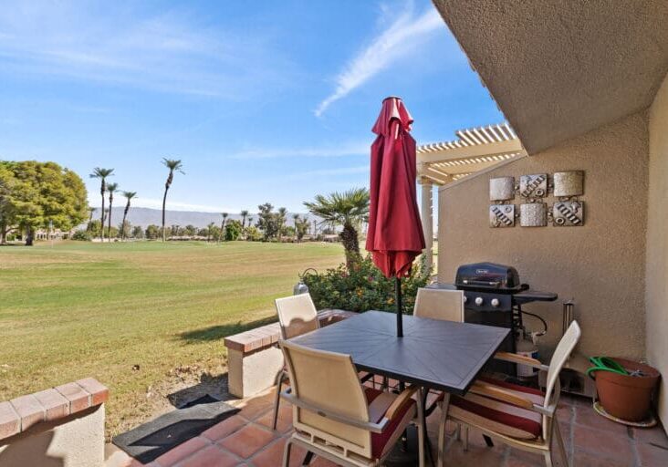 View from back patio of Palm Desert at 77042 Pauma Valley Way